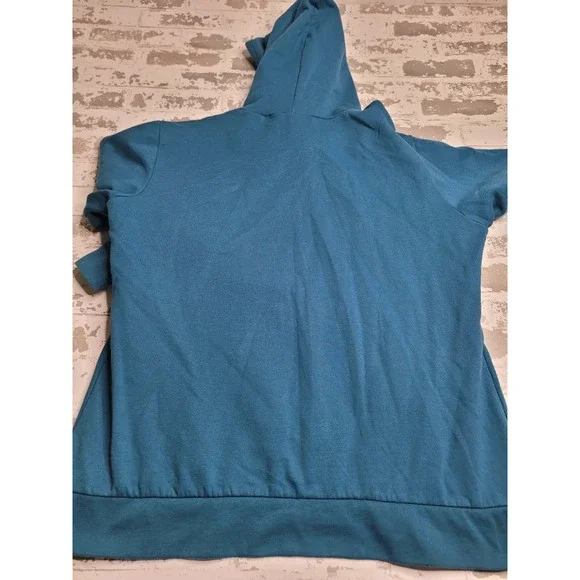 Bass Pro Shop Logo Hooded Sweatshirt Men's XL Teal Outdoors - Picture 2 of 6